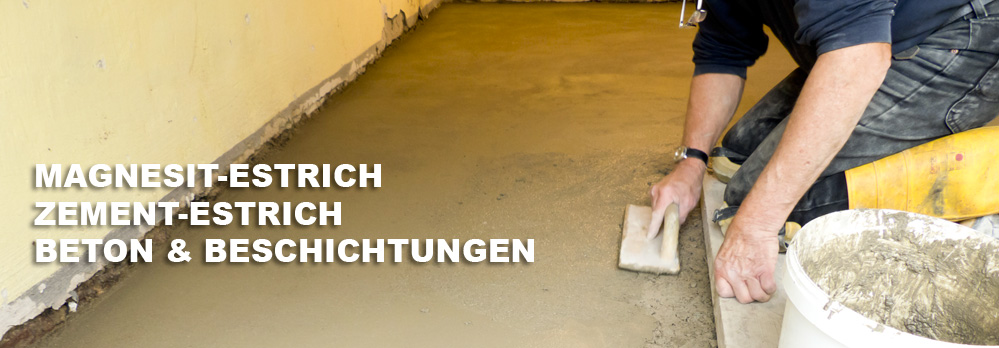 Bild: Magnesit-Estrich, Zement-Estrich, Beton & Beschichtungen